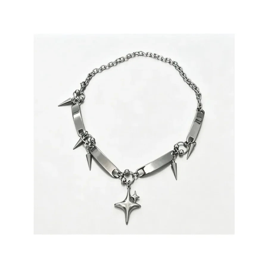 Punk Star Rivet Choker