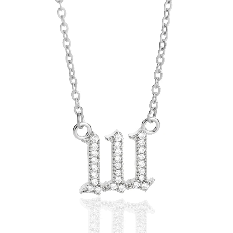 Angel Number Pendant Necklace