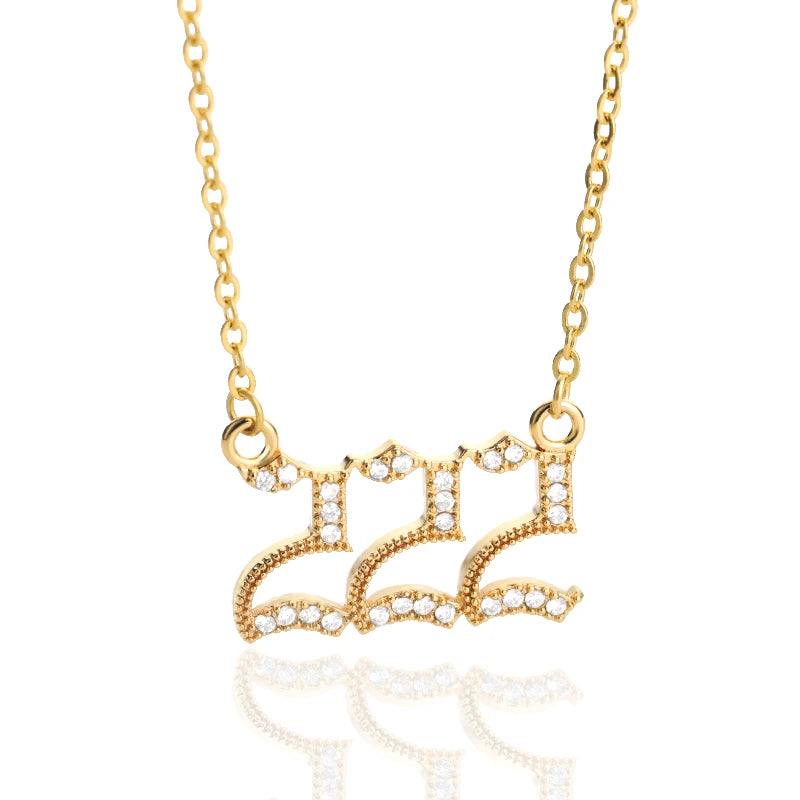 Angel Number Pendant Necklace