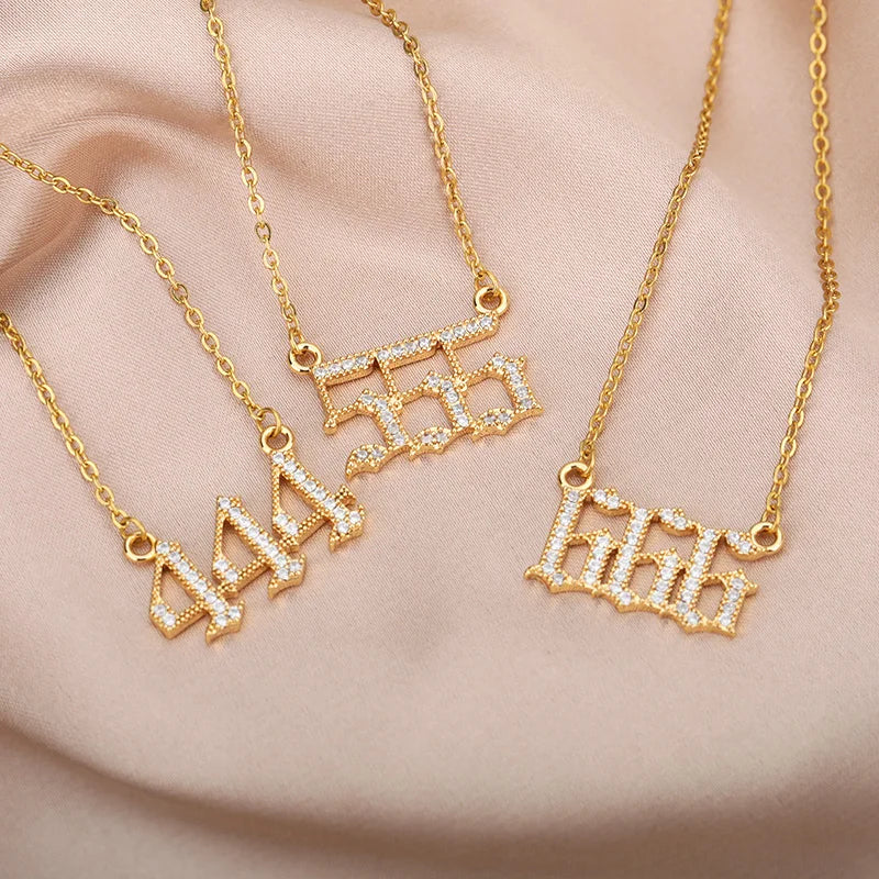 Angel Number Pendant Necklace