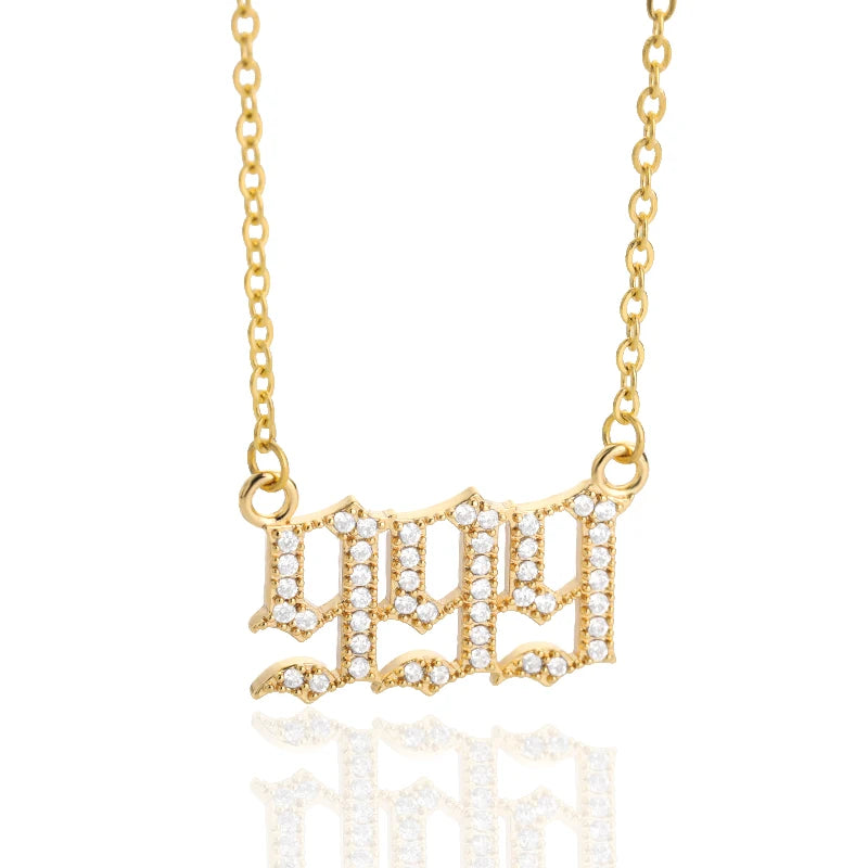 Angel Number Pendant Necklace