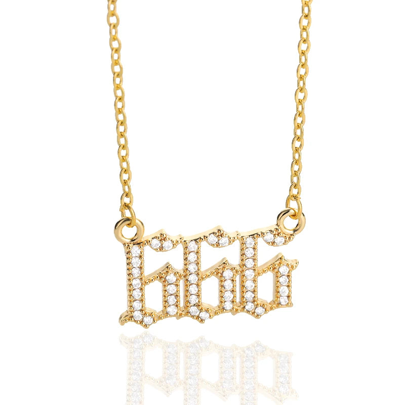 Angel Number Pendant Necklace