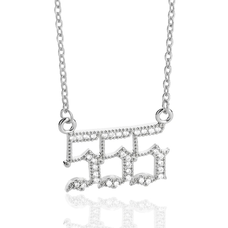 Angel Number Pendant Necklace