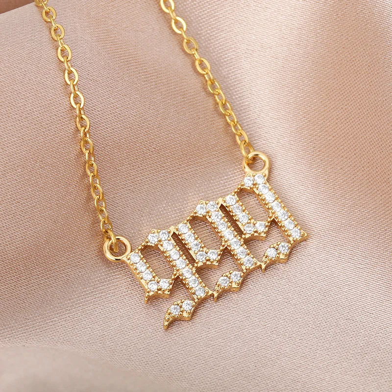Angel Number Pendant Necklace