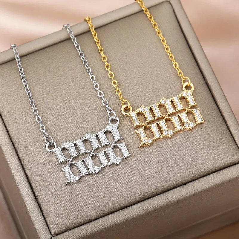 Angel Number Pendant Necklace