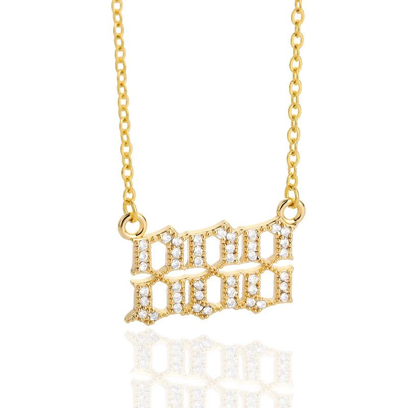 Angel Number Pendant Necklace