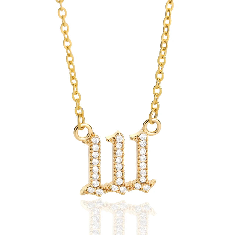 Angel Number Pendant Necklace