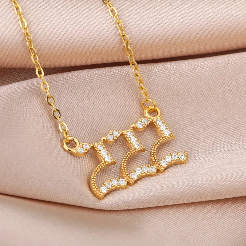 Angel Number Pendant Necklace
