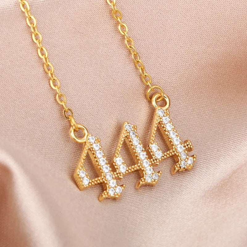 Angel Number Pendant Necklace