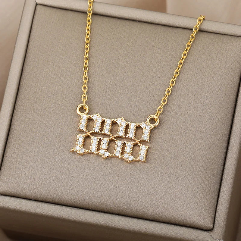 Angel Number Pendant Necklace