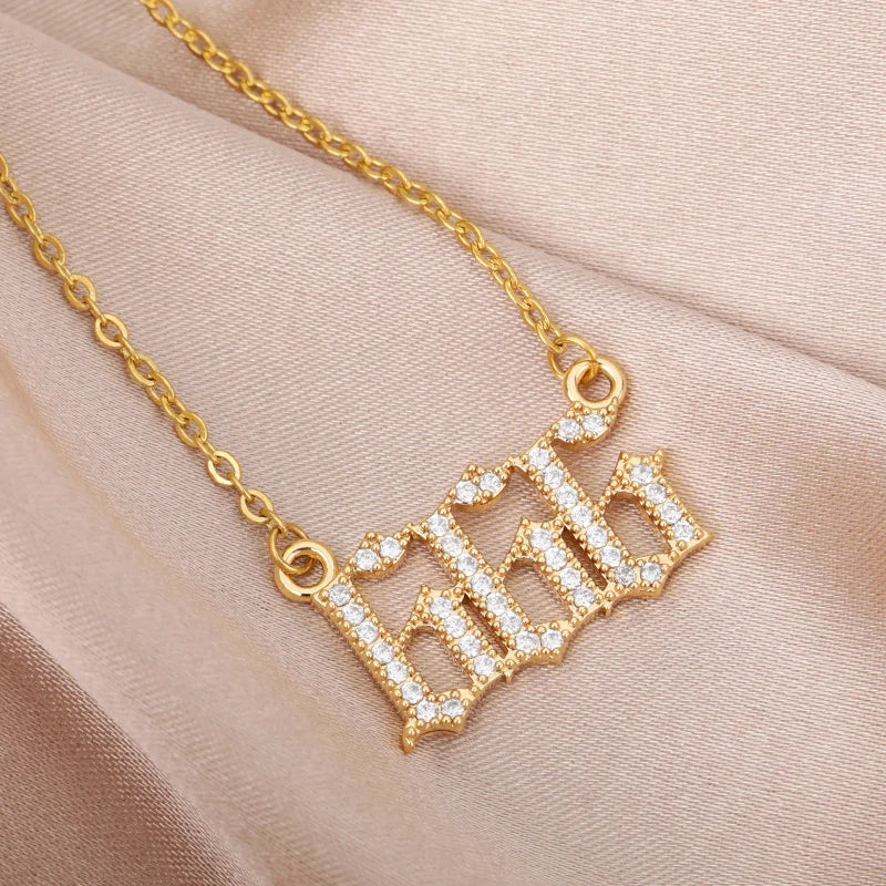 Angel Number Pendant Necklace