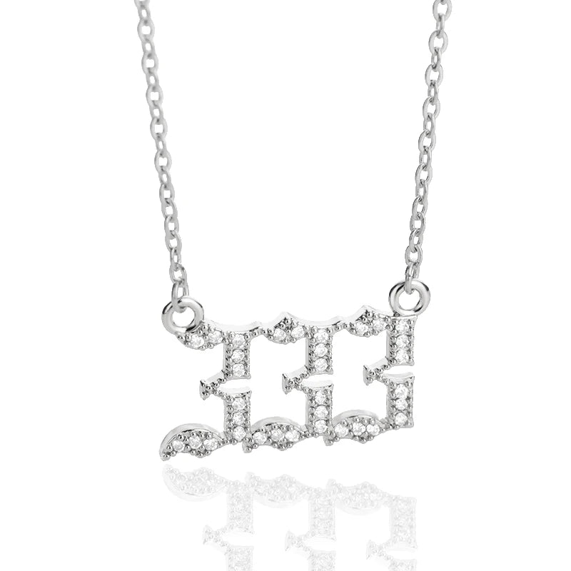 Angel Number Pendant Necklace