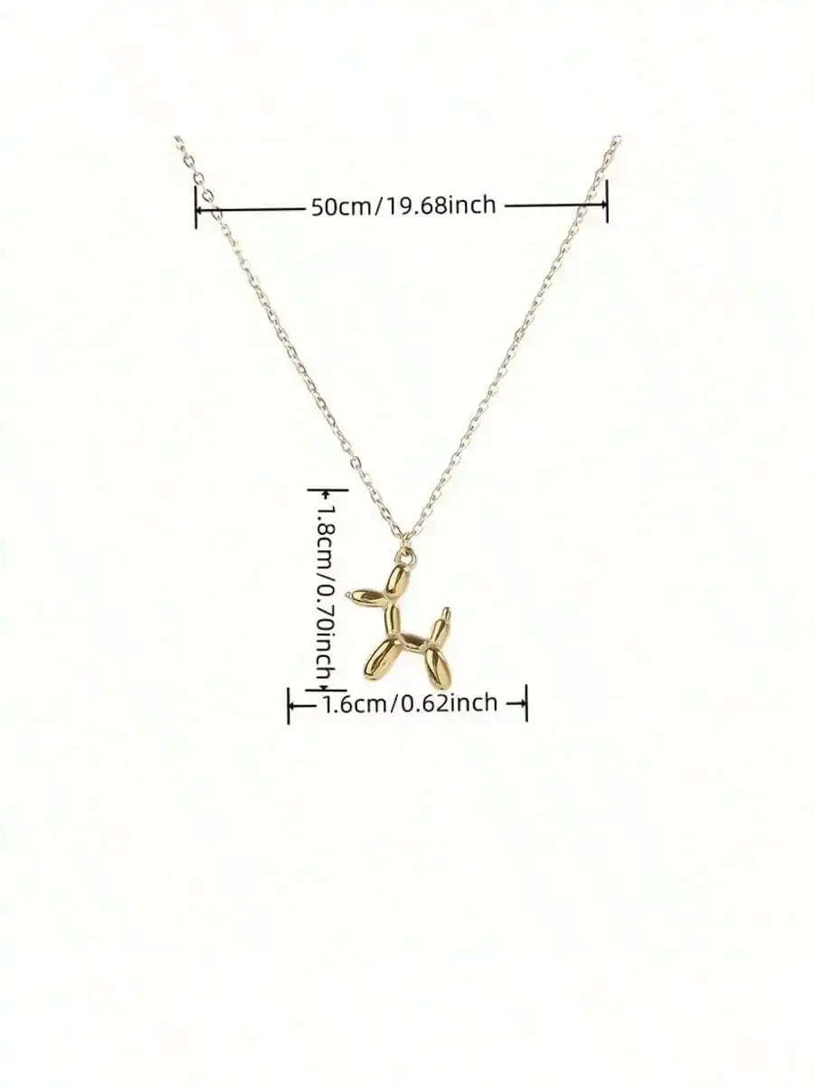 Balloon Dog Pendant Necklace