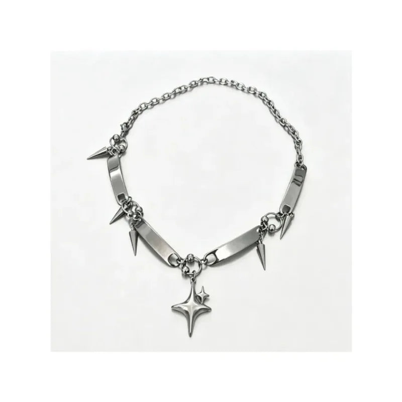 Punk Star Rivet Choker