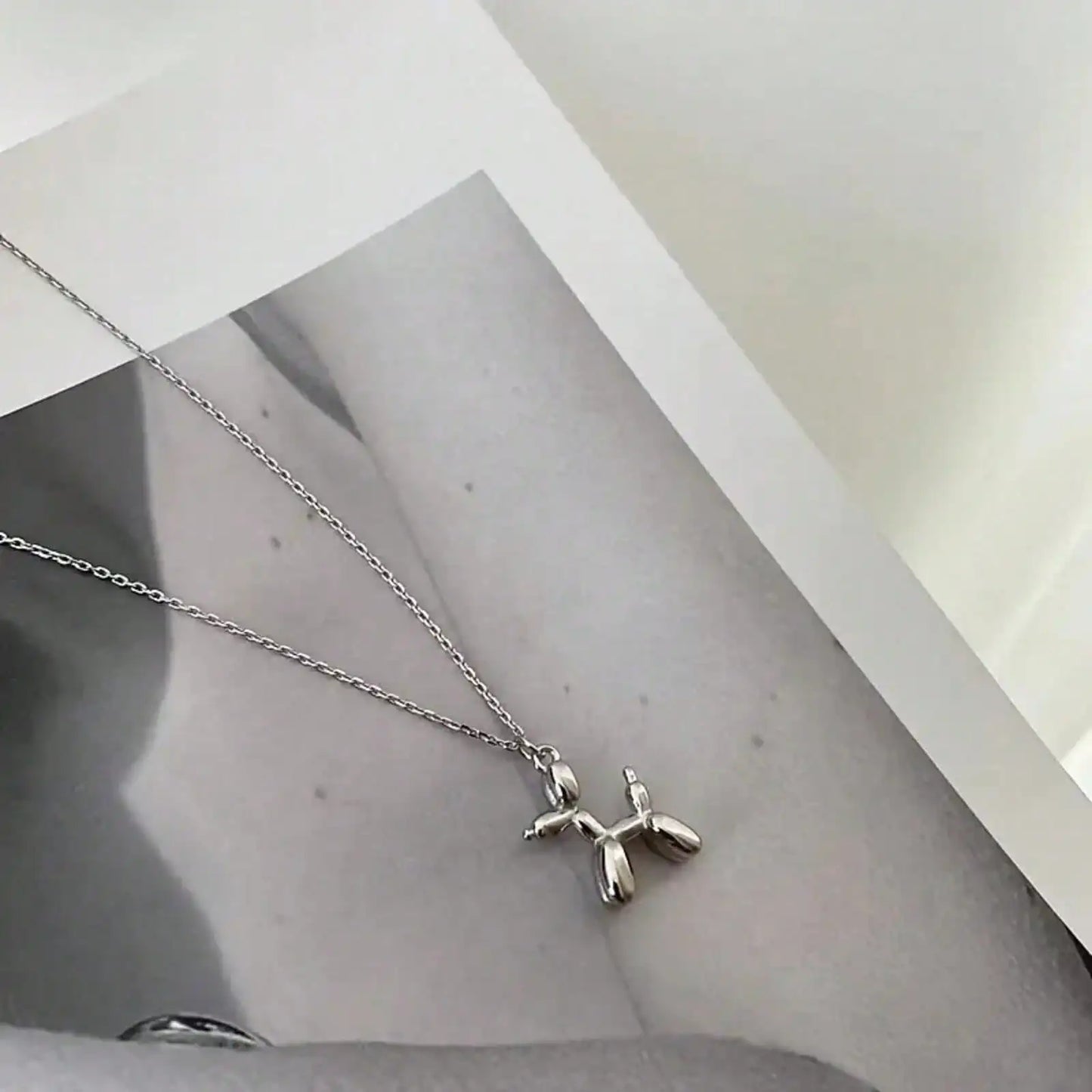 Balloon Dog Pendant Necklace