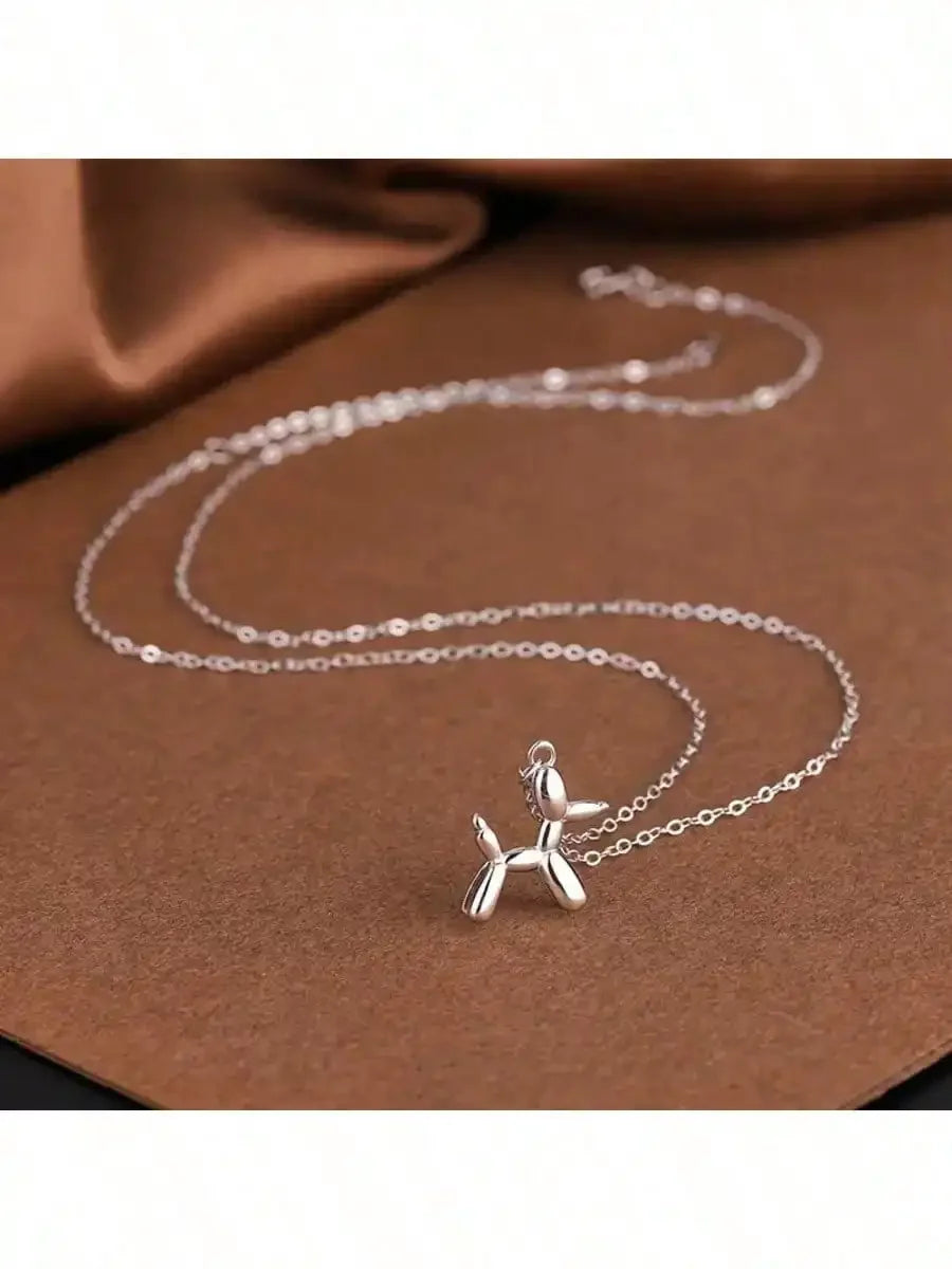 Balloon Dog Pendant Necklace
