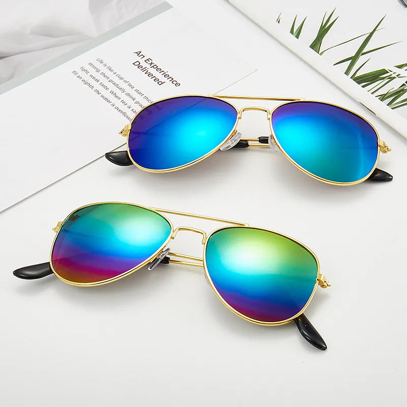 Kids Vintage Pilot Sunglasses