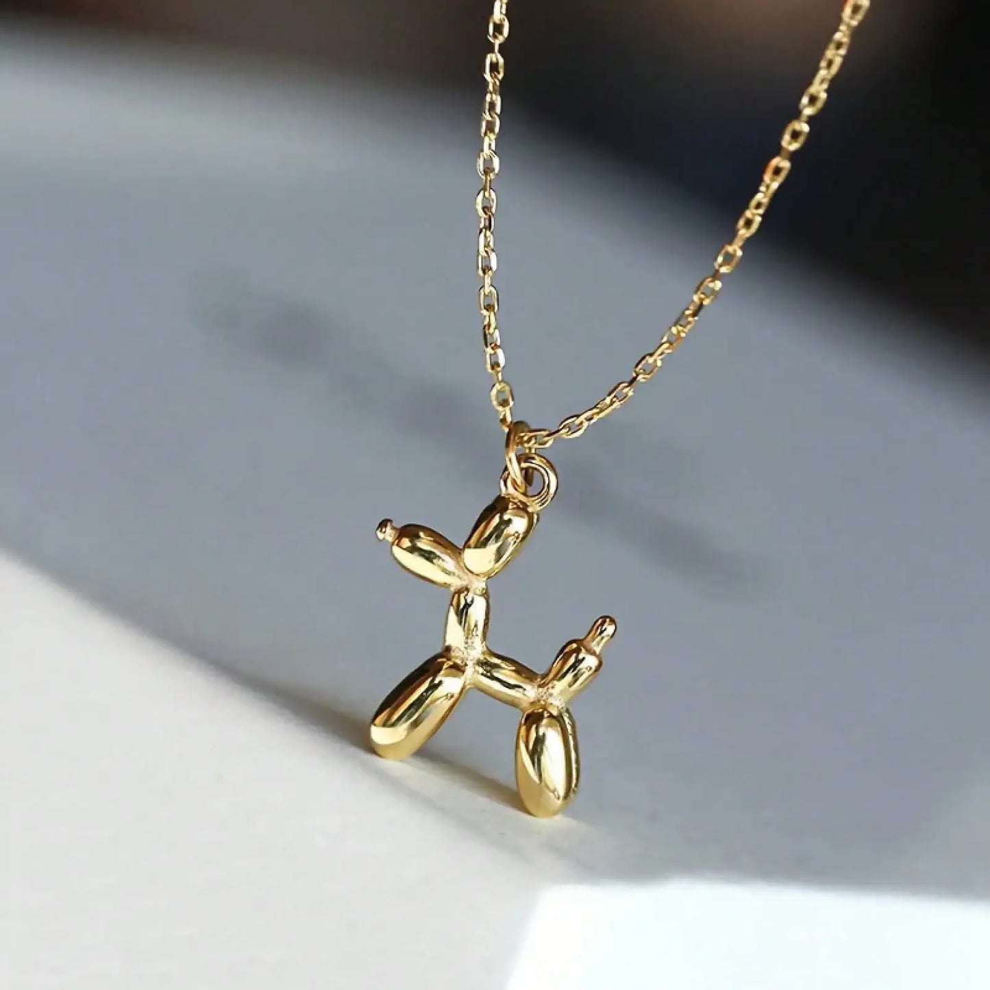 Balloon Dog Pendant Necklace