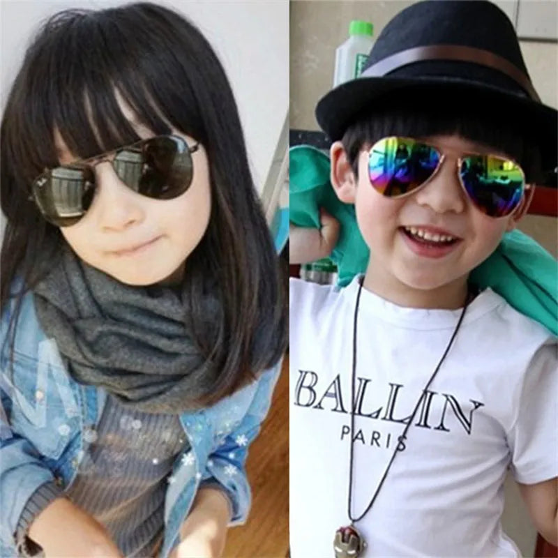 Kids Vintage Pilot Sunglasses