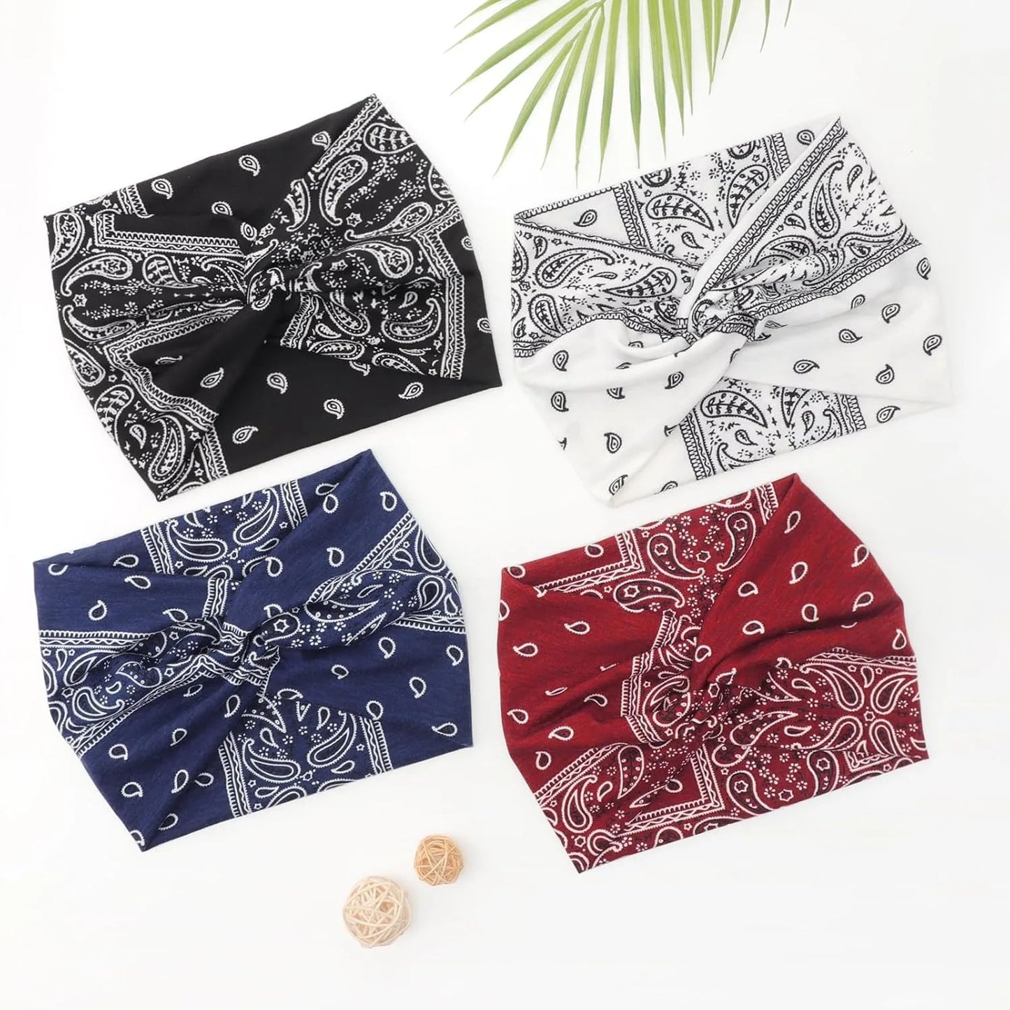 Knotted Turban Headbands (4-Pack)