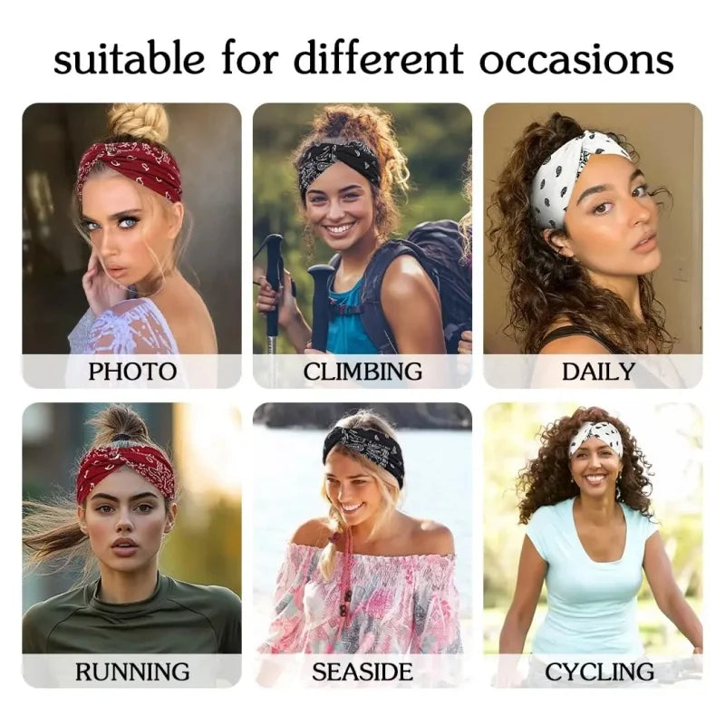 Knotted Turban Headbands (4-Pack)