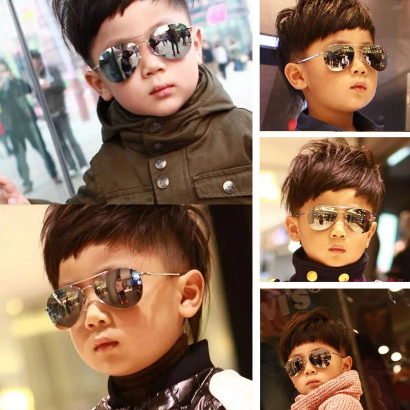 Kids Vintage Pilot Sunglasses