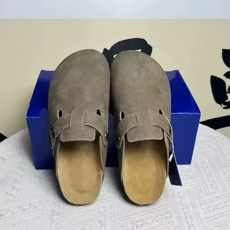 2026 New Fashion Leather Sandals for Men And Women Retro CasualComfortable Anti-Slip Beach Shoes for Spring And Autumn Ffashion