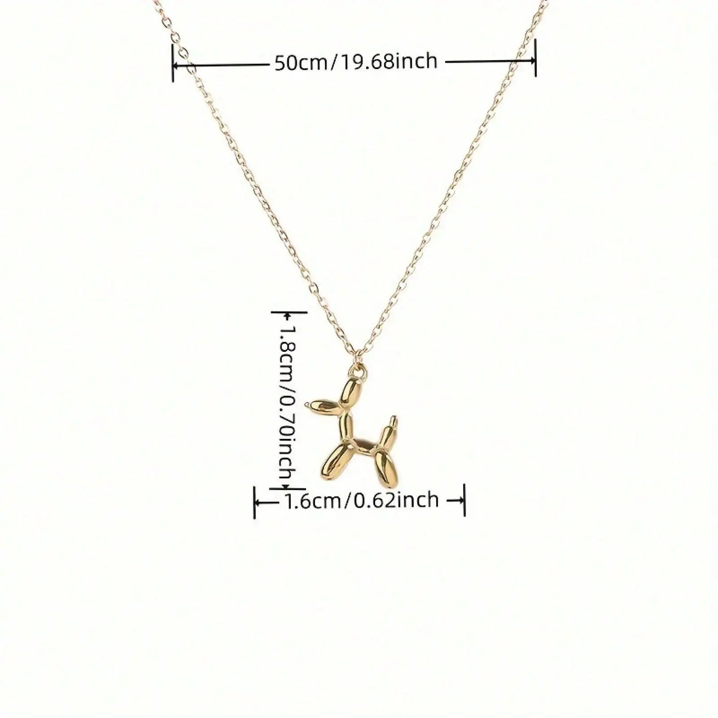 Balloon Dog Pendant Necklace