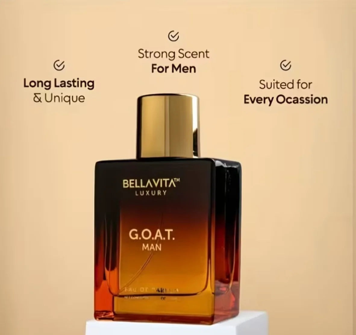 （CEO and goat） for Man Perfume Bella Vita Luxury- 3.38oz Eau de Parfum for Men- Elegant Fresh Scent with Lemon