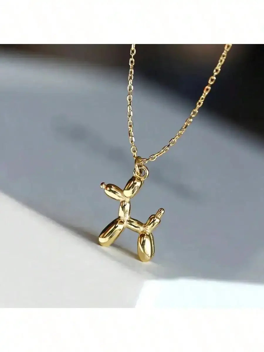 Balloon Dog Pendant Necklace