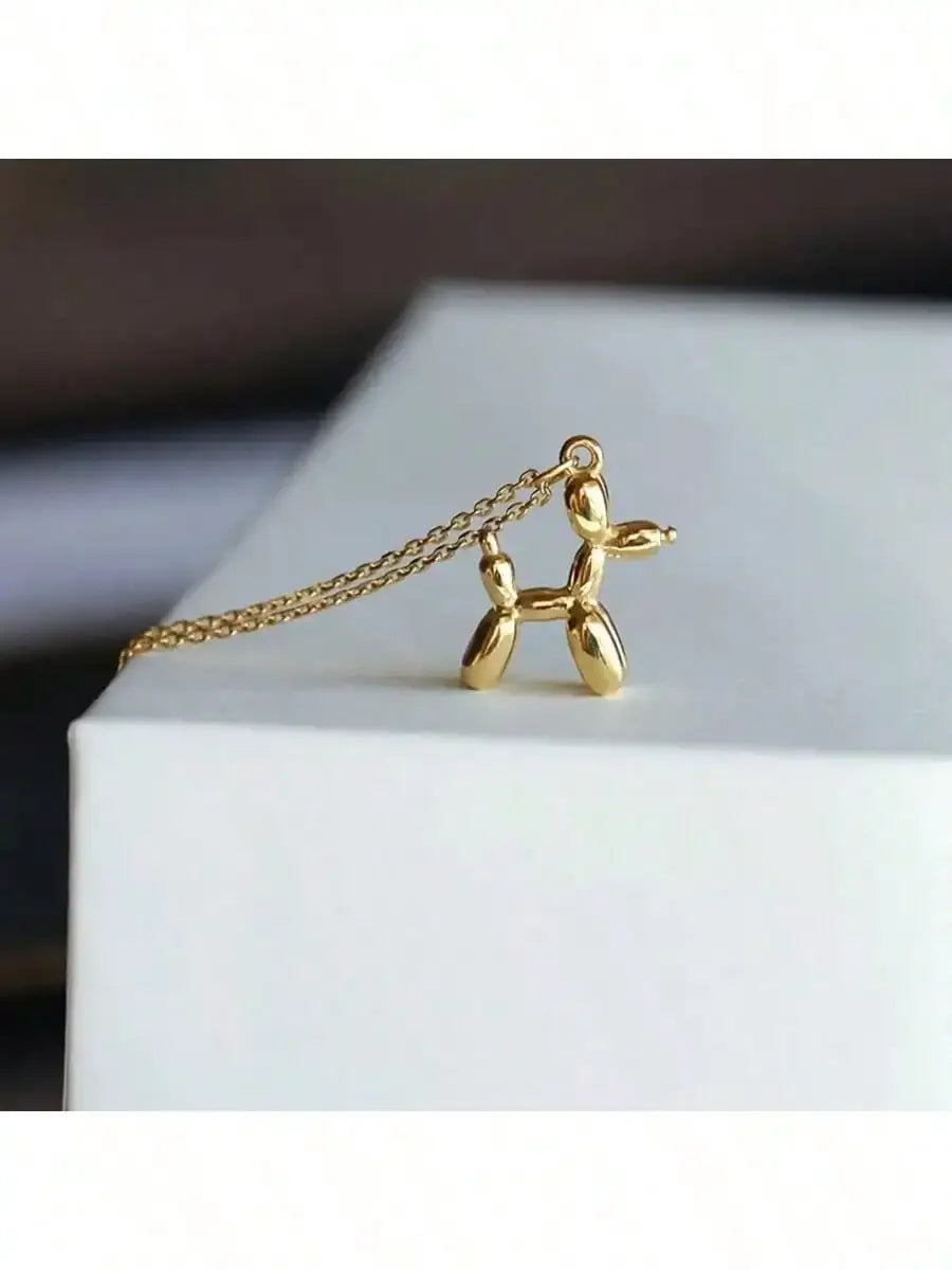 Balloon Dog Pendant Necklace