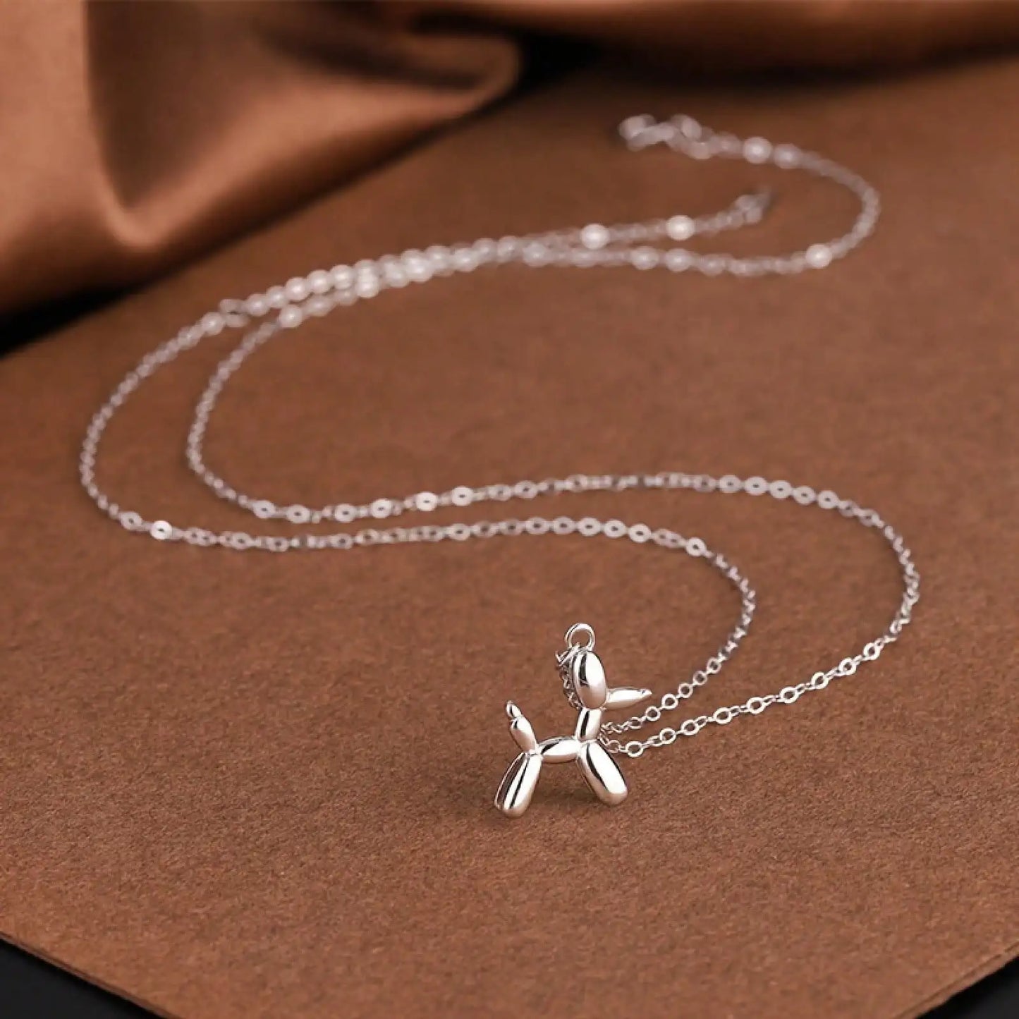 Balloon Dog Pendant Necklace