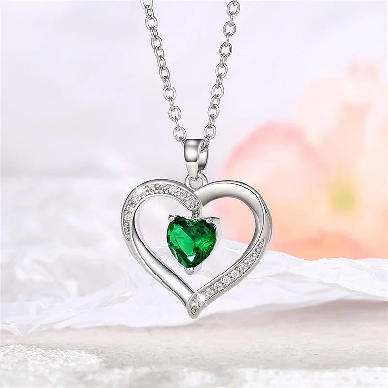 Hollow Heart Pendant Necklace