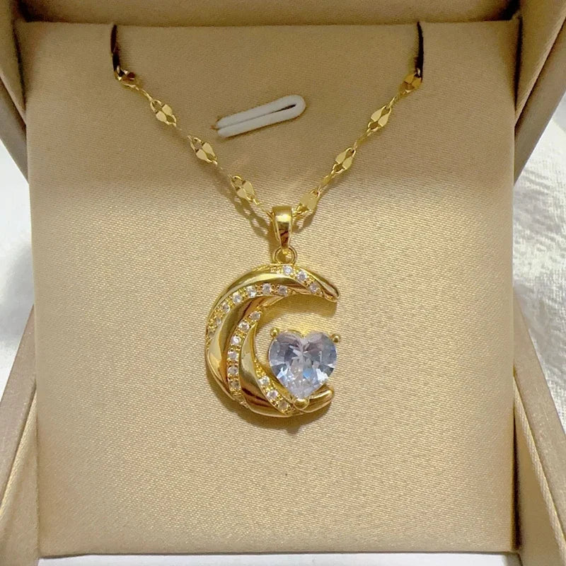 Hollow Heart Pendant Necklace