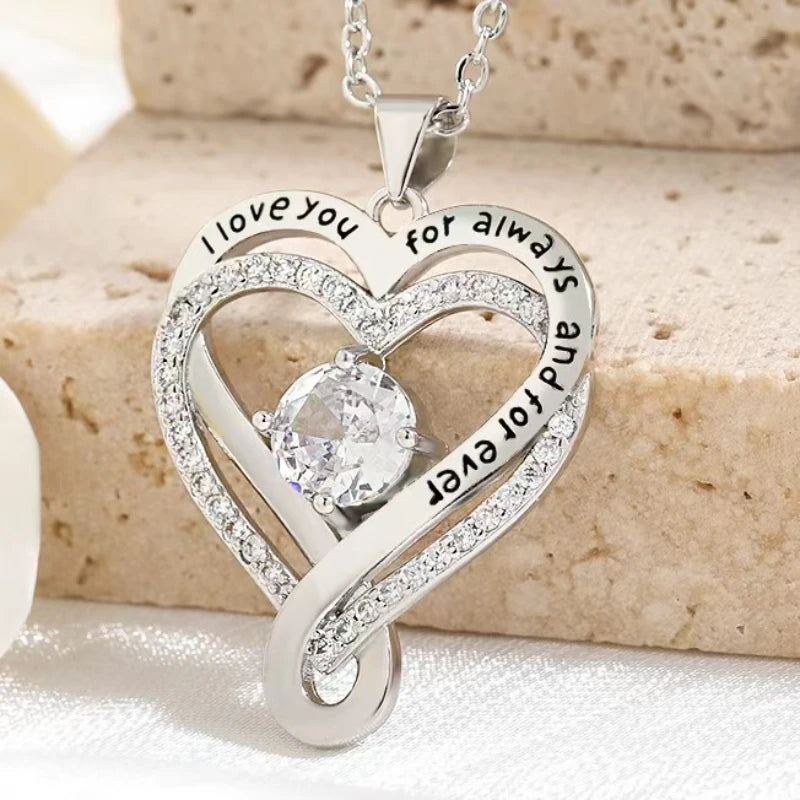 Hollow Heart Pendant Necklace